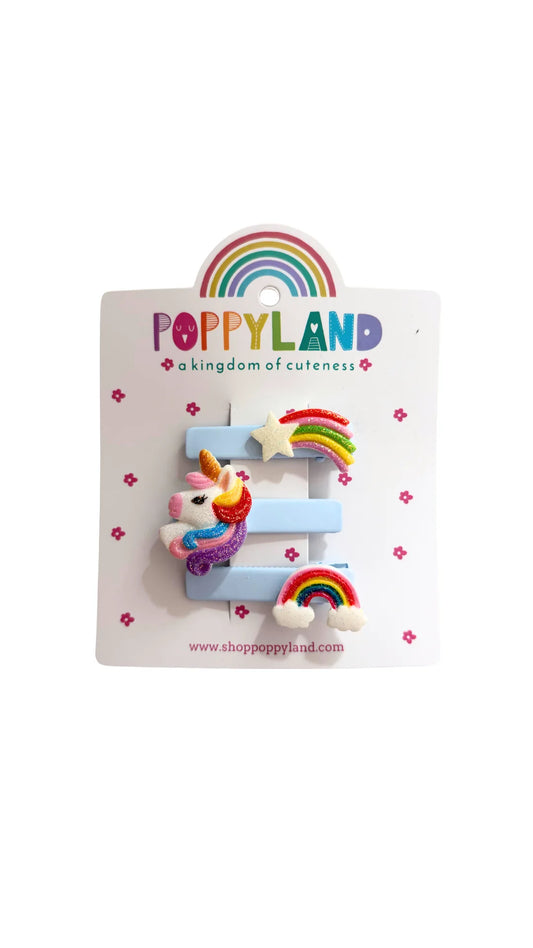 Poppyland | Unicorn Rainbow Trio Clips