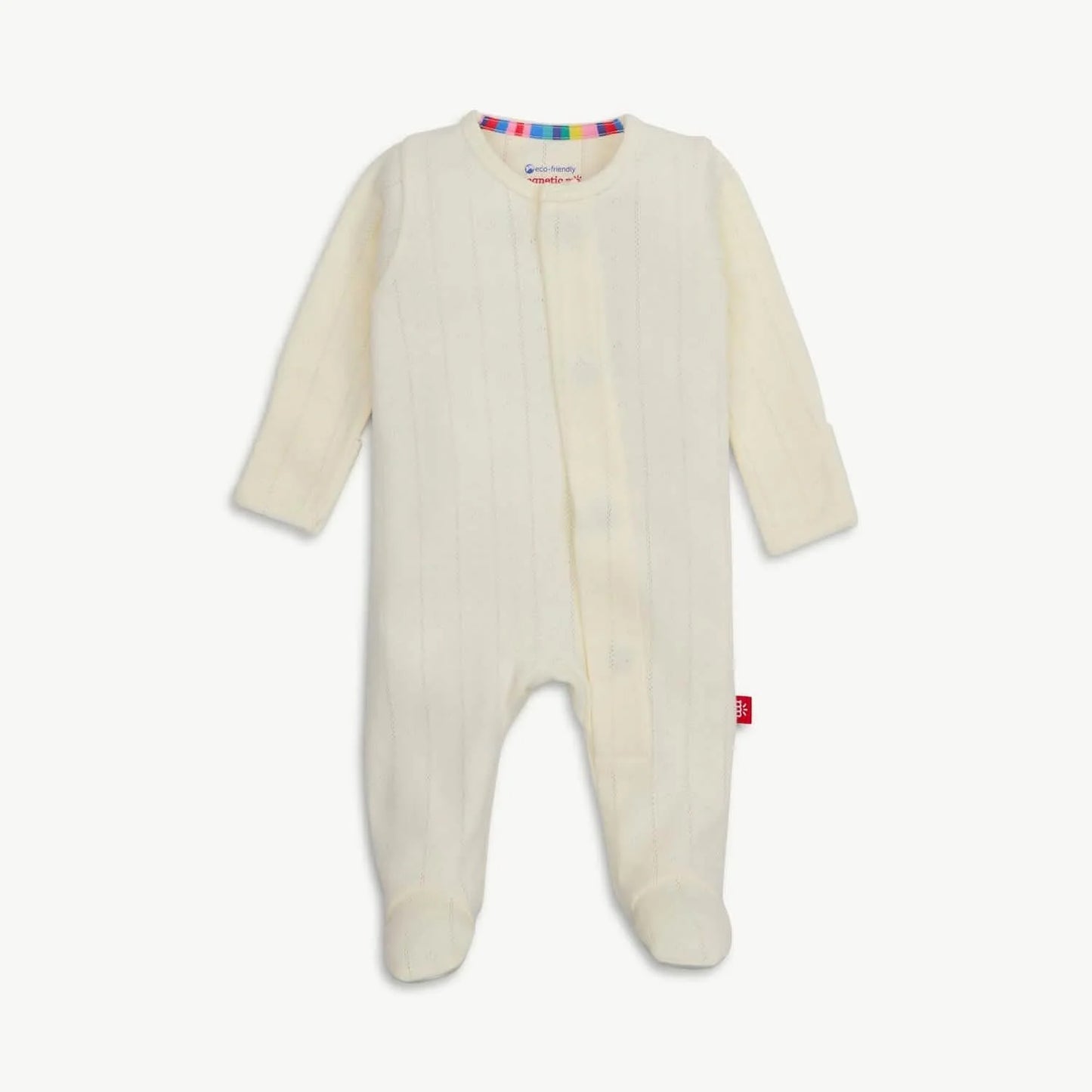 Magnetic Me | Love Lines Tofu Pointelle Footie
