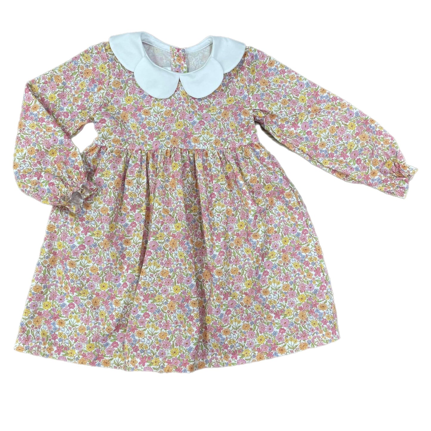 Love George | Fall Floral Scallop Dress