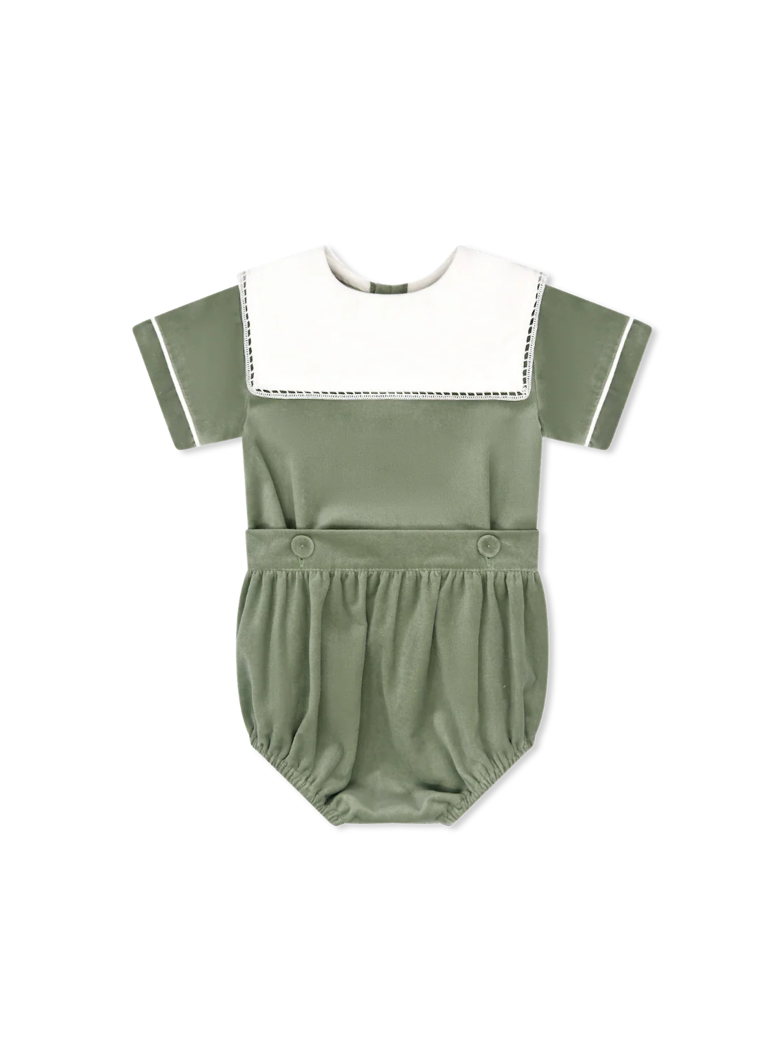 Lullaby Set | Christian Button On - Leyland Green Velvet