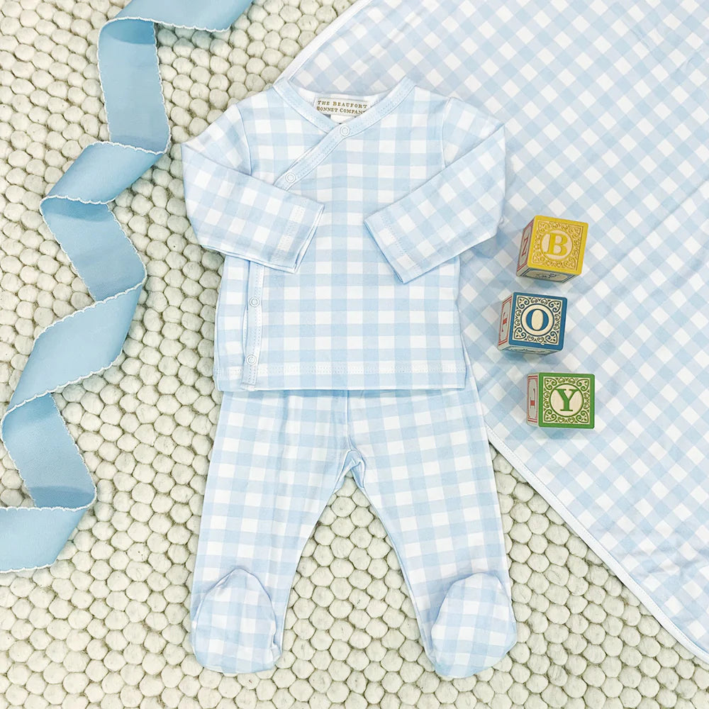 TBBC - Baby Buggy Blanket Buckhead Blue Gingham