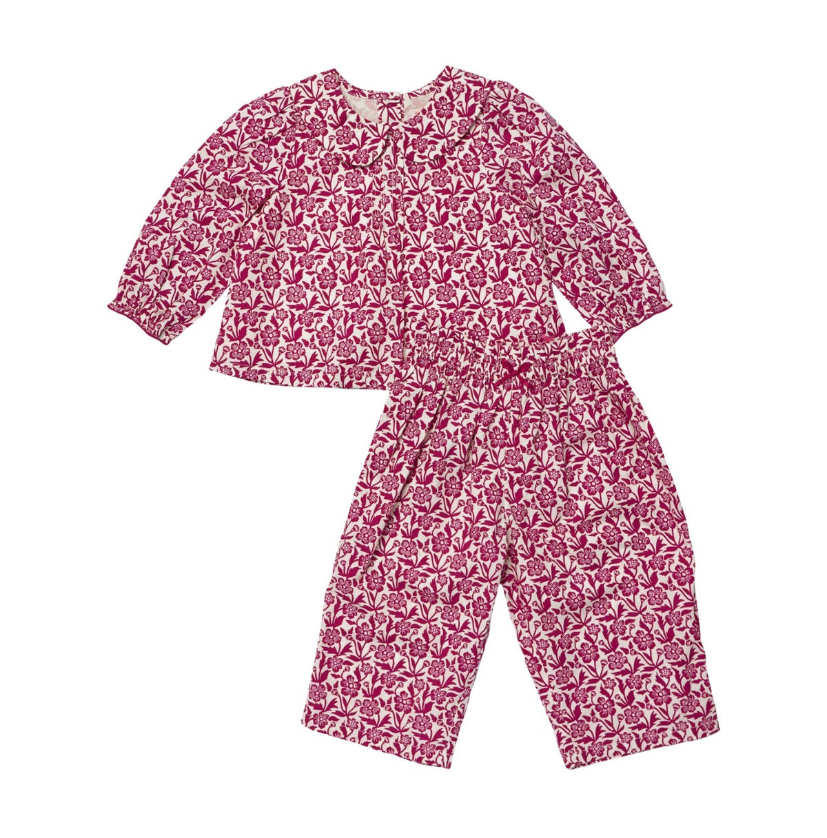 Pink Chicken | Dawson 2PC Set - Burgundy Climbing Floral