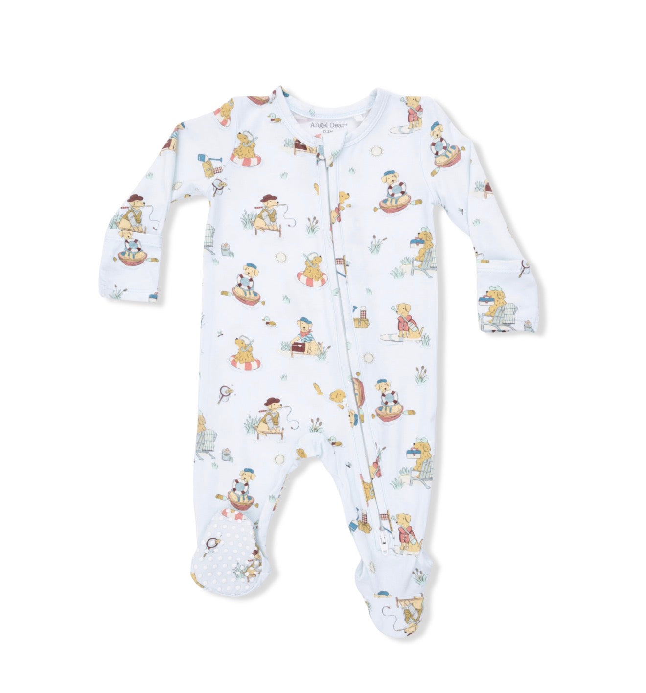 Angel Dear | Lake Buddy Dogs 2-Way Zipper Footie
