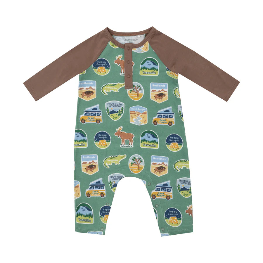 Angel Dear - National Park Stickers Raglan Romper