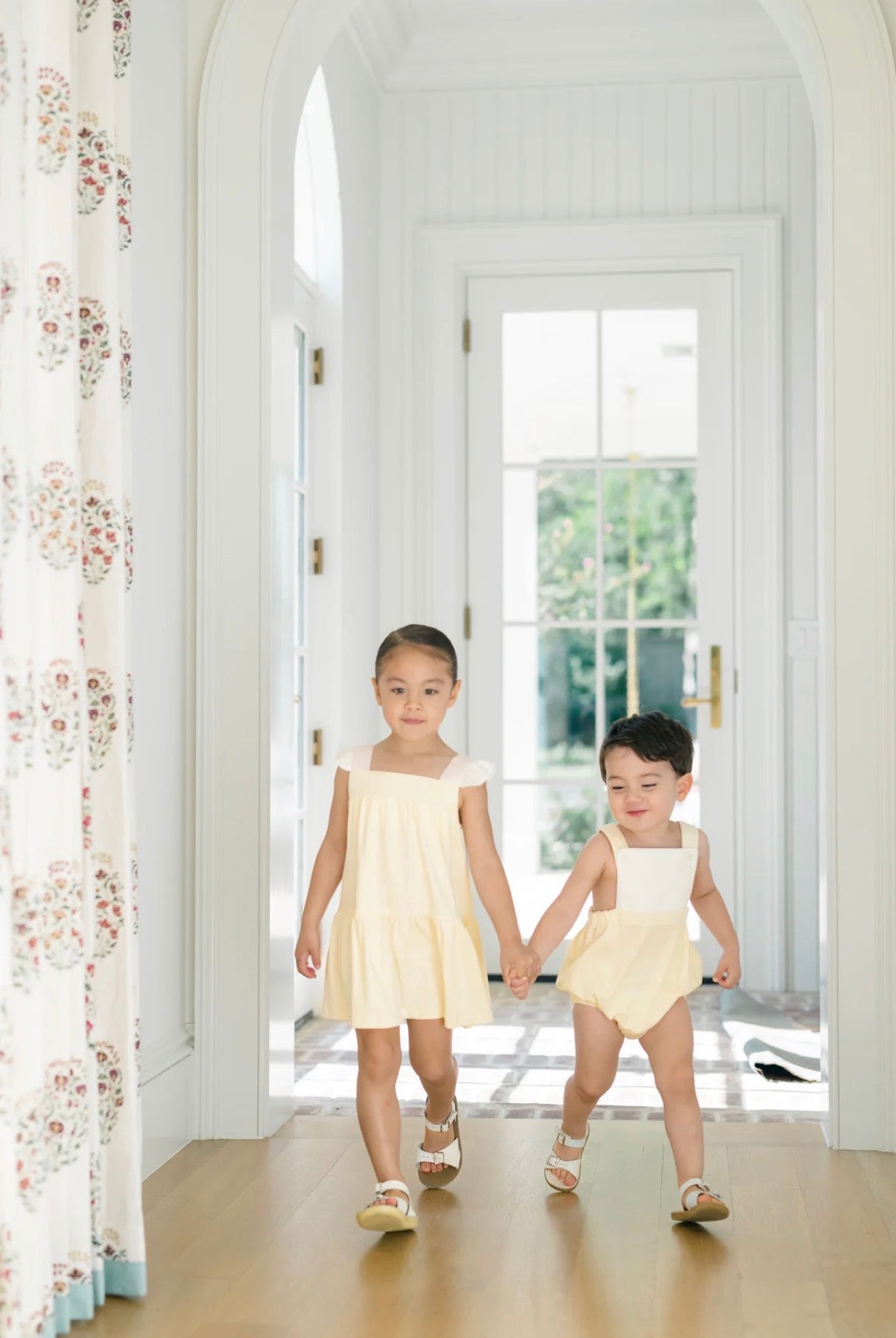 Proper Peony | Yellow Stripes Sundress