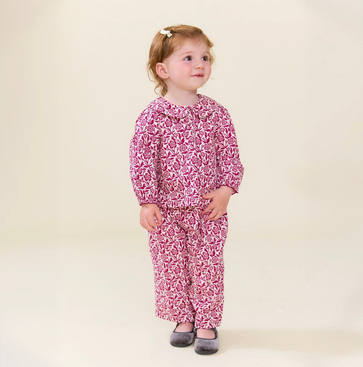 Pink Chicken | Dawson 2PC Set - Burgundy Climbing Floral