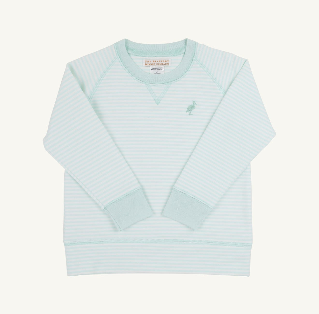 TBBC | Cassidy Comfy Crewneck - Sea Island Seafoam Stripe