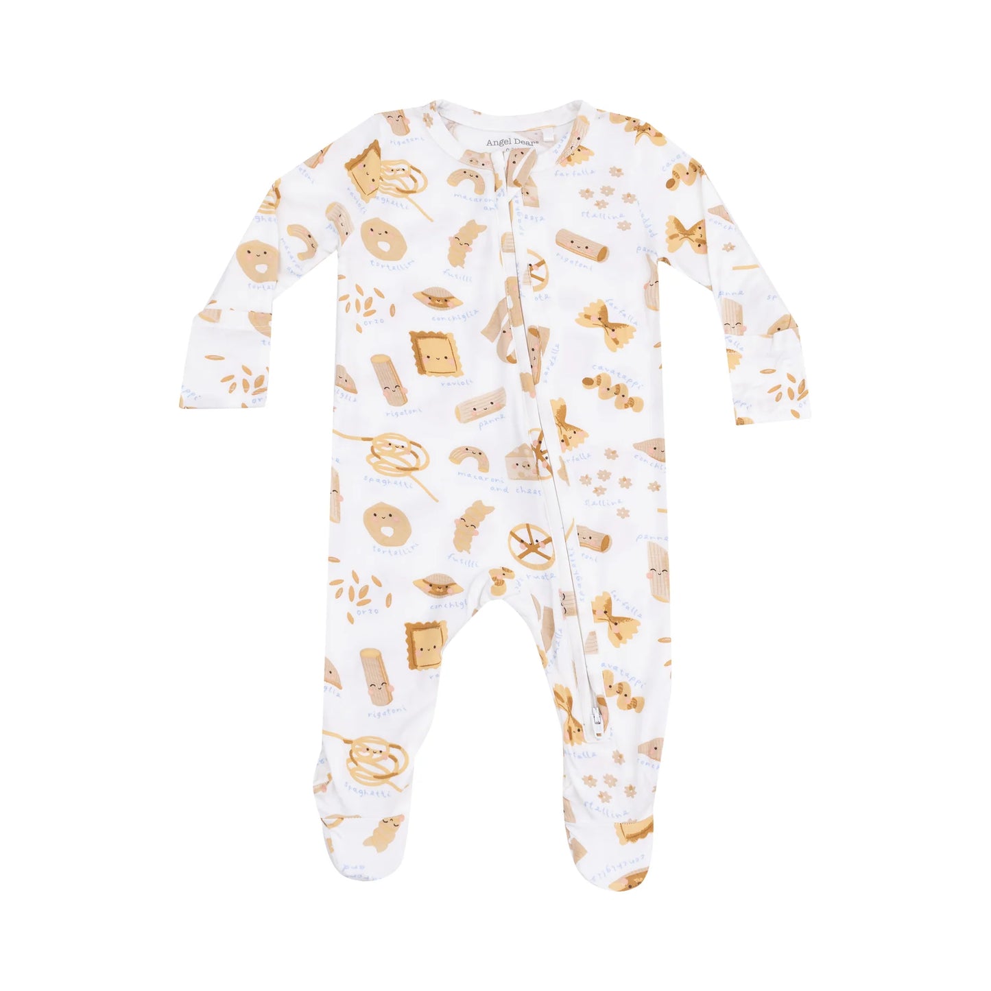 Angel Dear - Cute Pasta Zipper Footie