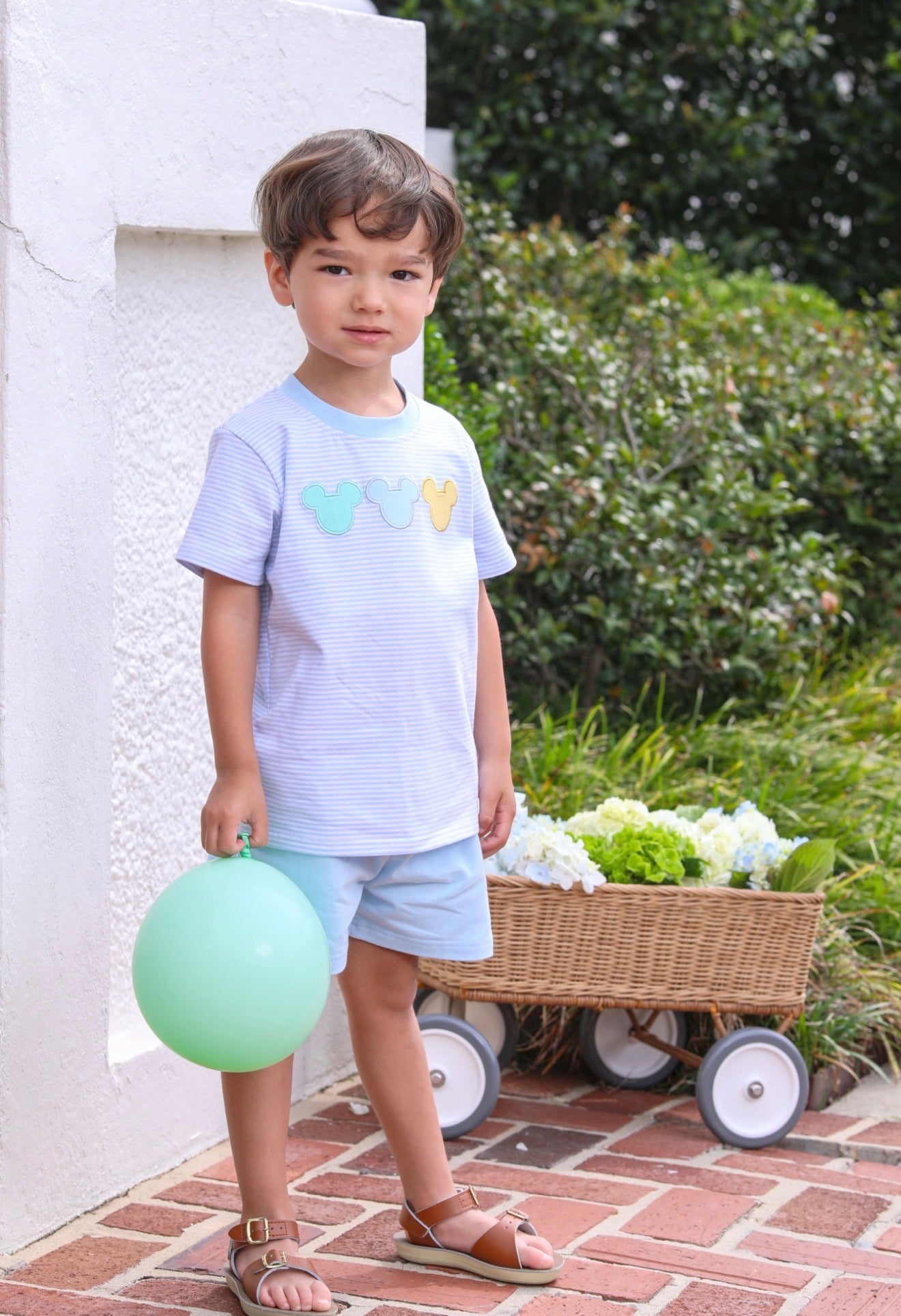 Trotter Street | Cheerful Ears Blue Short Set