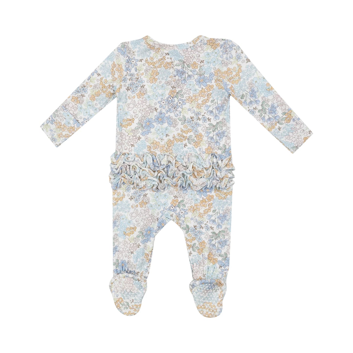 Angel Dear - Edith's Floral Zipper Footie