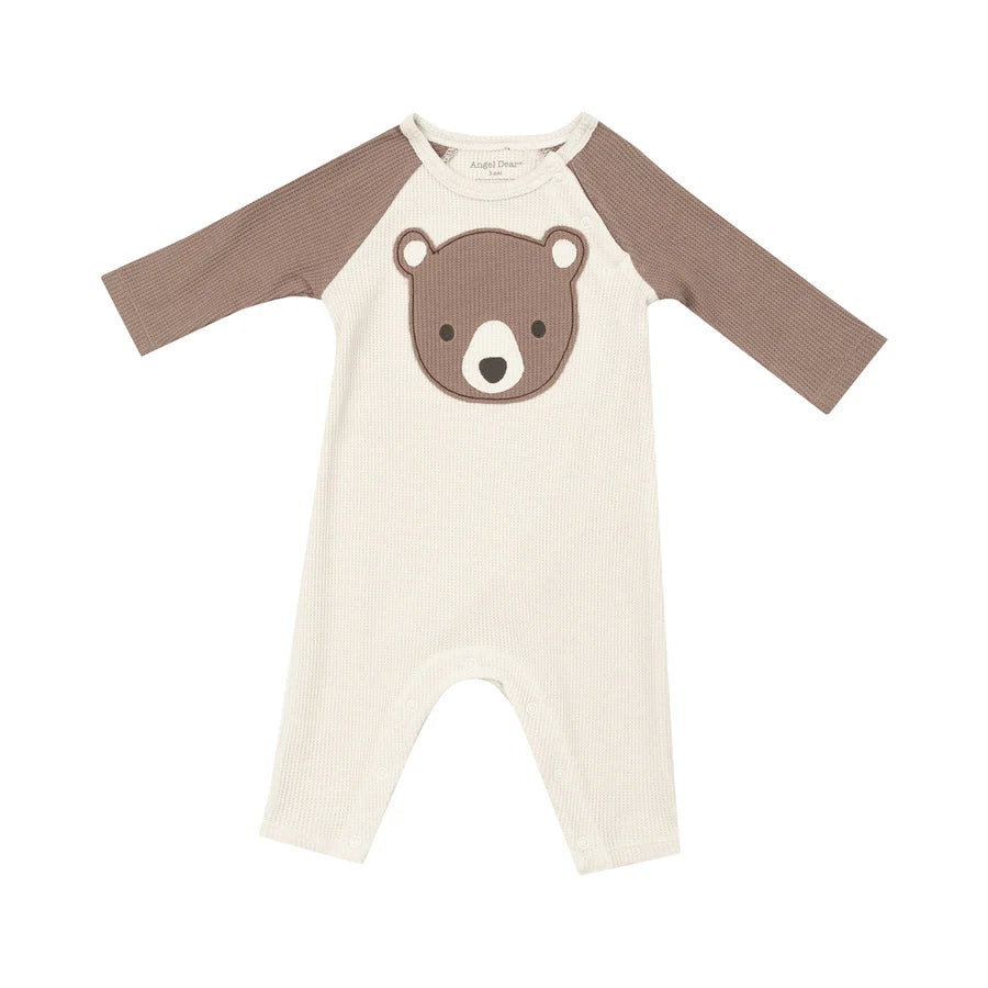 Angel Dear - Baby Bear Applique Raglan Romper