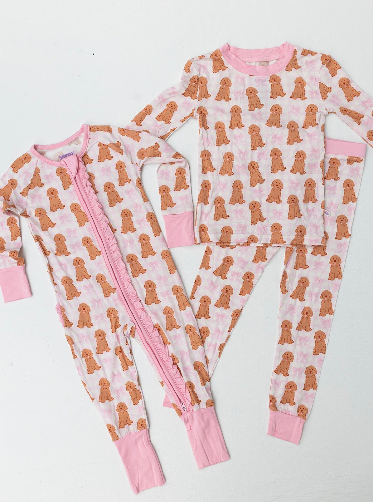 Poppy Kids | Pink Goldendoodle Pajama Set