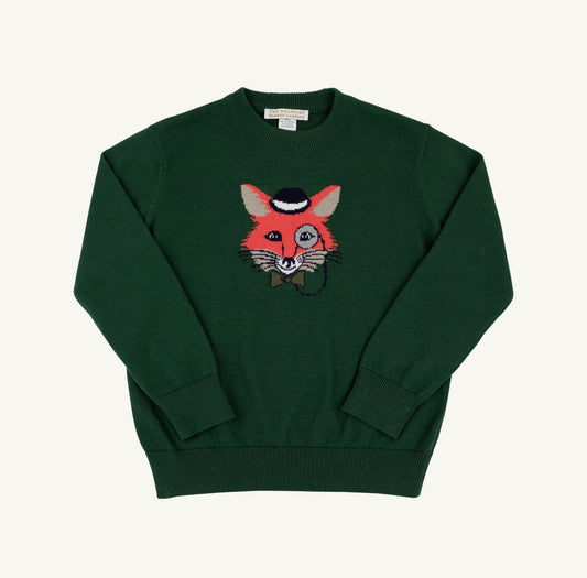 TBBC | Isaac's Intarsia Sweater - Grier Green/Fox
