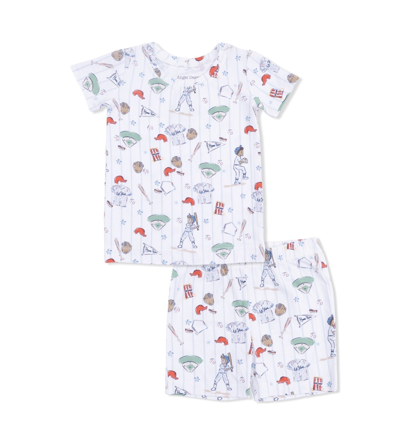 Angel Dear | Home Run Baseball Loungewear Short Set