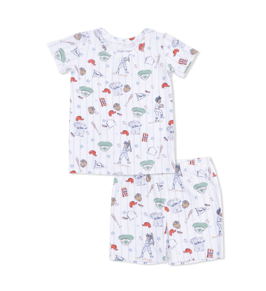 Angel Dear | Home Run Baseball Loungewear Short Set