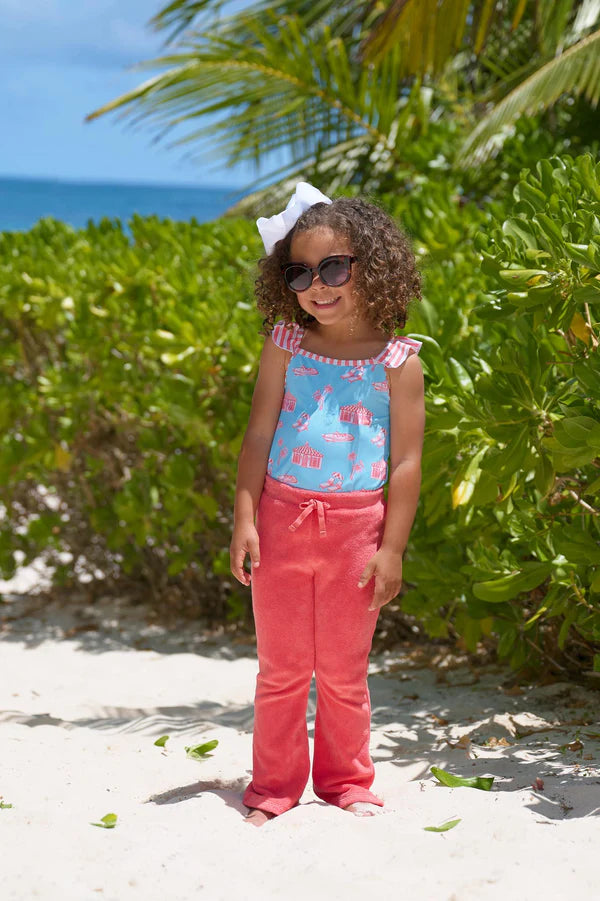 TBBC | Patty Pants Terrycloth - Parrot Cay Coral