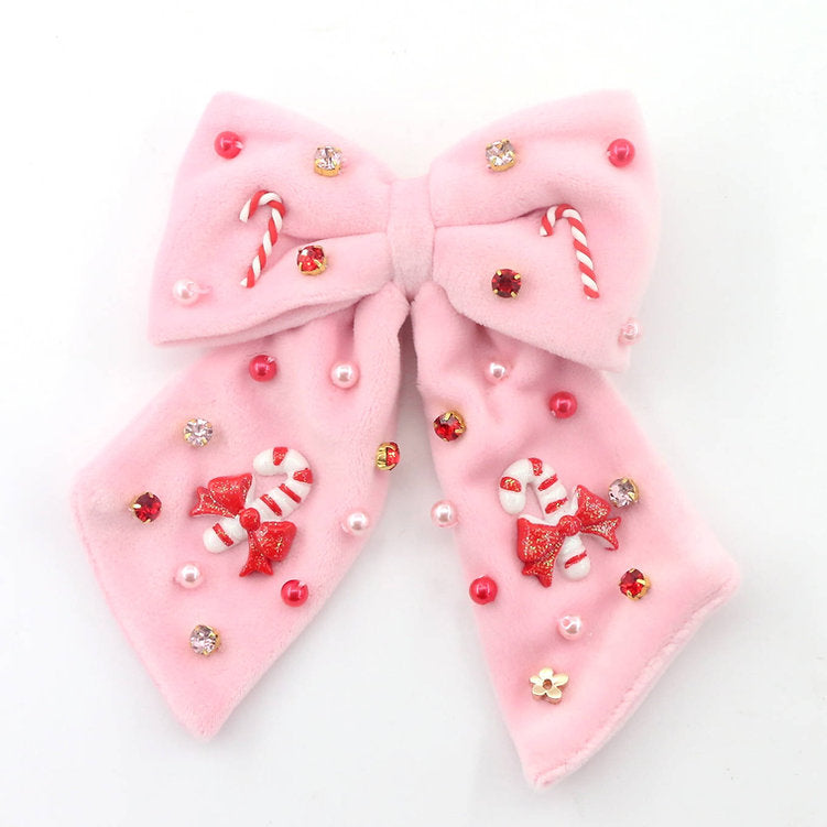 Poppyland - Candy Cane Lane Pink Bow