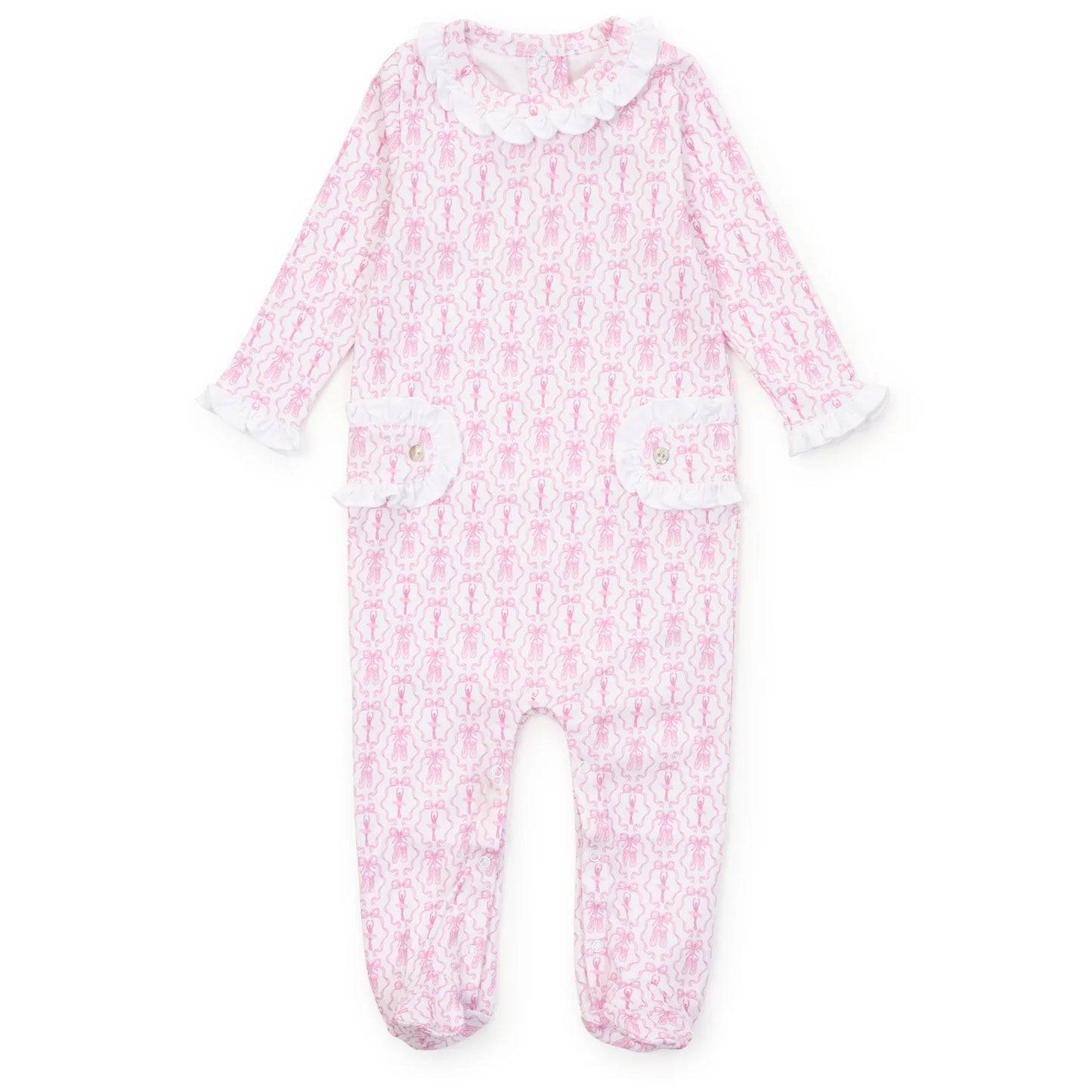 Lila & Hayes | Lucy Girls' Romper - Ballet and Bows