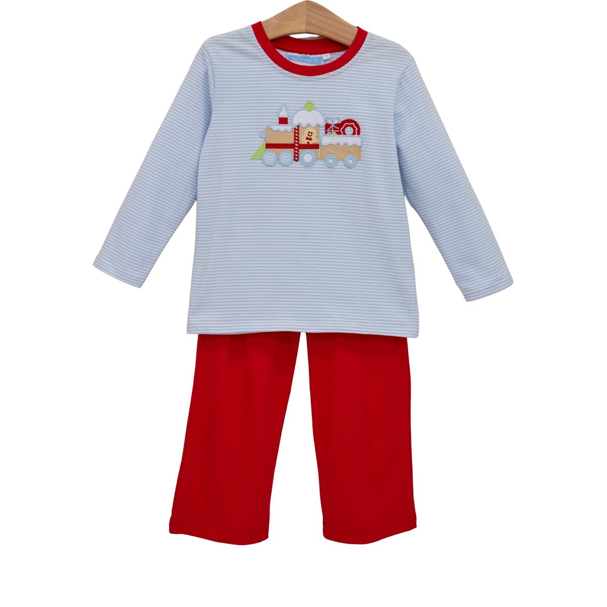Trotter Street | Gingerbread Train Pant Set