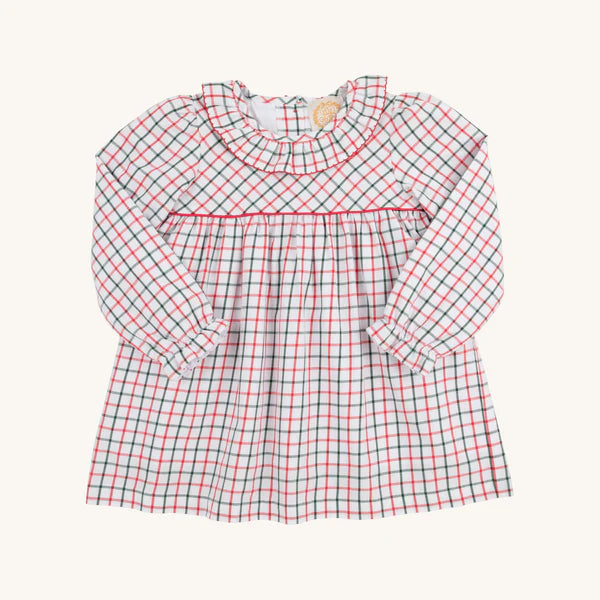 TBBC | LS Ramona Ruffle Dress - Old Town Tattersall