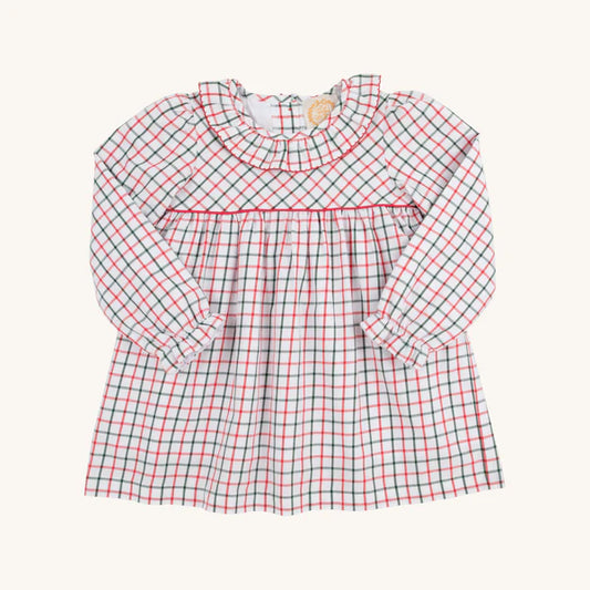 TBBC | LS Ramona Ruffle Dress - Old Town Tattersall