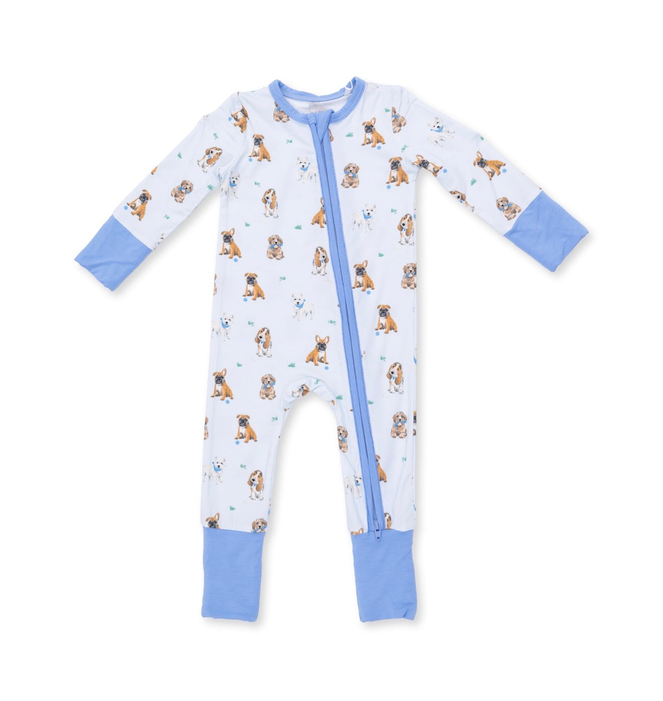 Angel Dear | Bestie Dogs Blue Convertible Romper