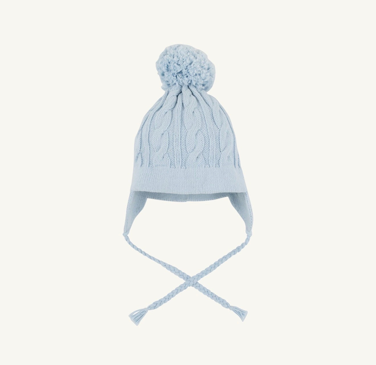 TBBC | Parrish Pom Pom Hat Cable Knit - Buckhead Blue