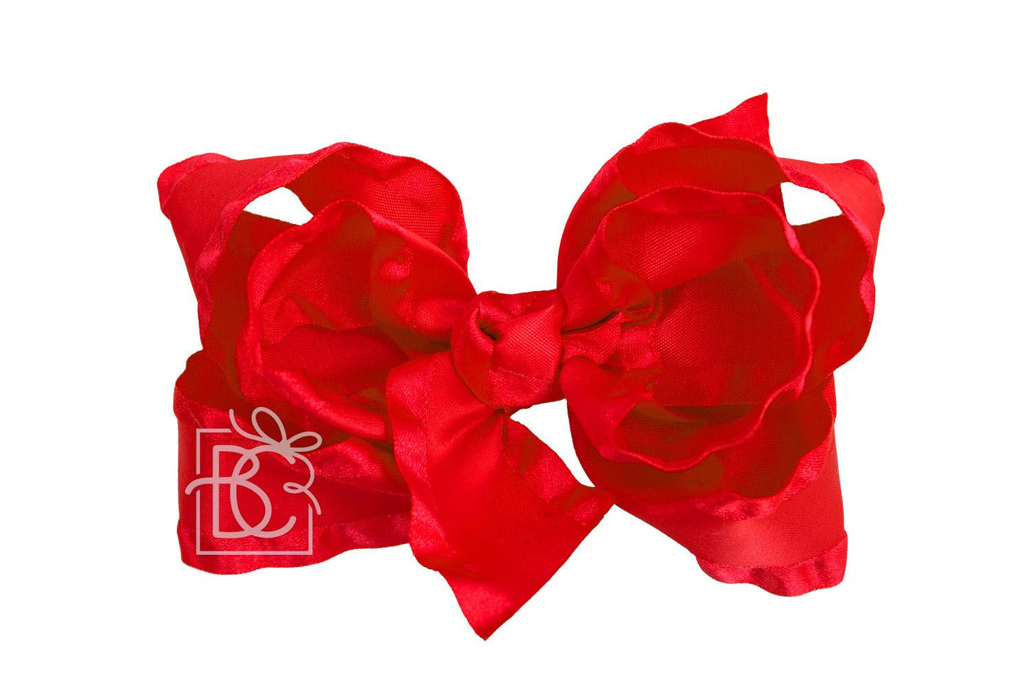 Beyond Creations - Double Ruffle Bow Pantyhose Headband 5.5"