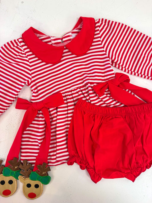 City Beautiful | Red Reindeer Bloomer Set