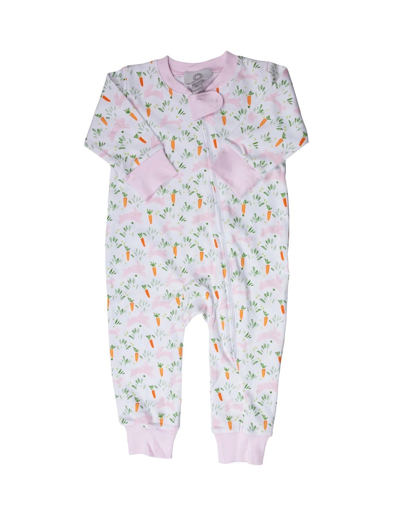 Proper Peony | Peeps Pink Zipper Romper