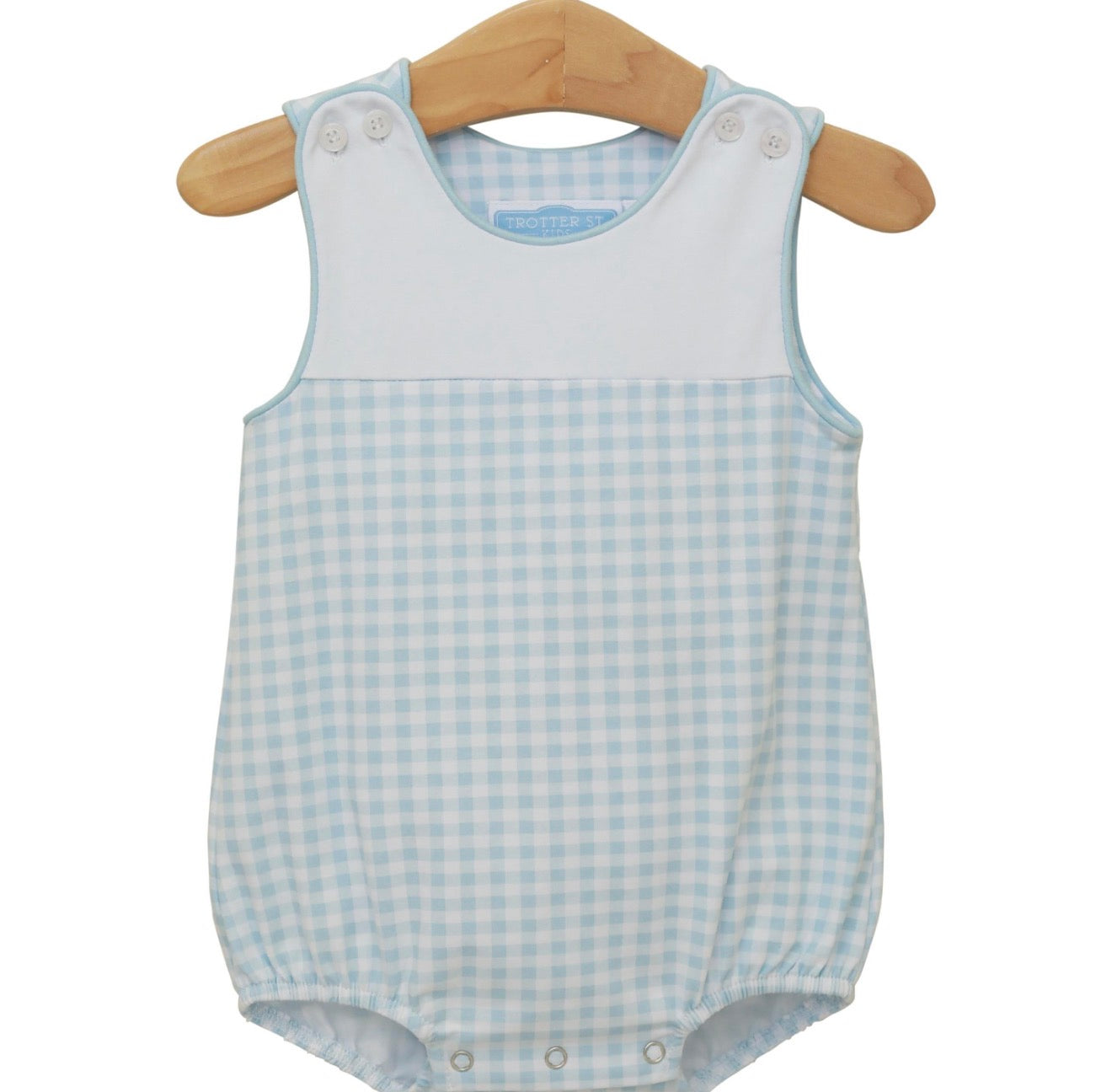 Trotter Street | Madden Bubble - Light Blue Gingham
