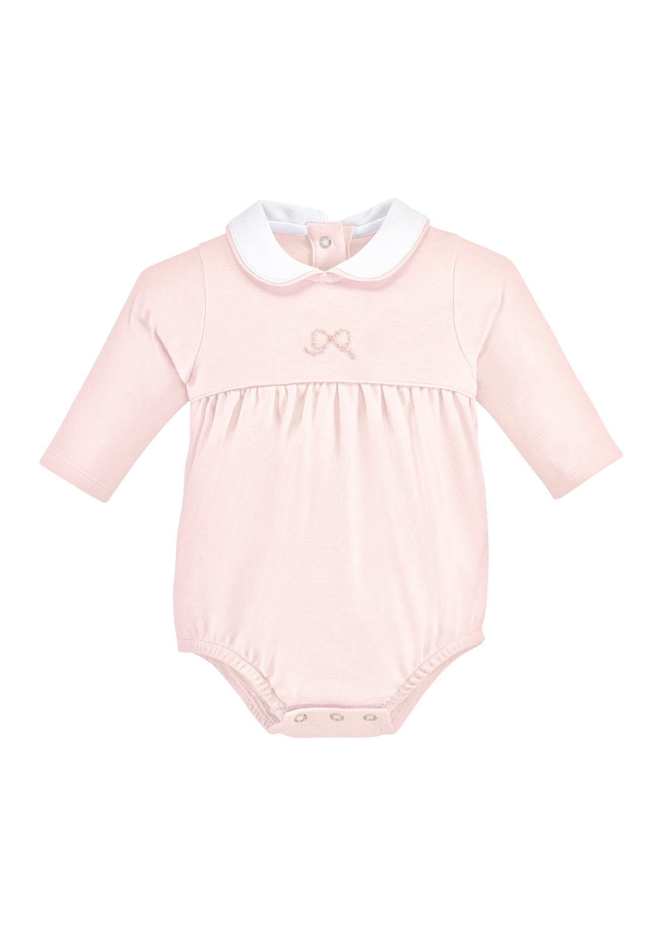 Baby Club Chic | Pretty Bows Pink LS Bubble