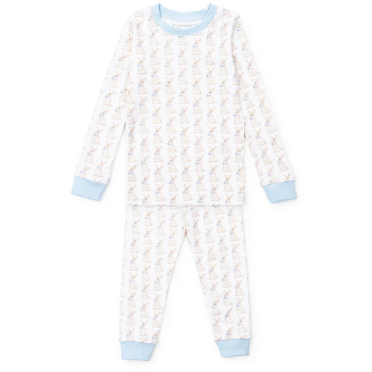 Lila & Hayes | Grayson Boys' Pajama Pant Set - Easter Bunnies Blue