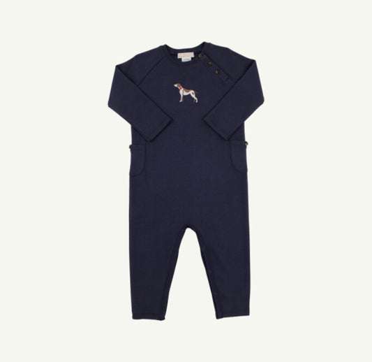 TBBC | Rayburn Romper - Nantucket Navy/Dog