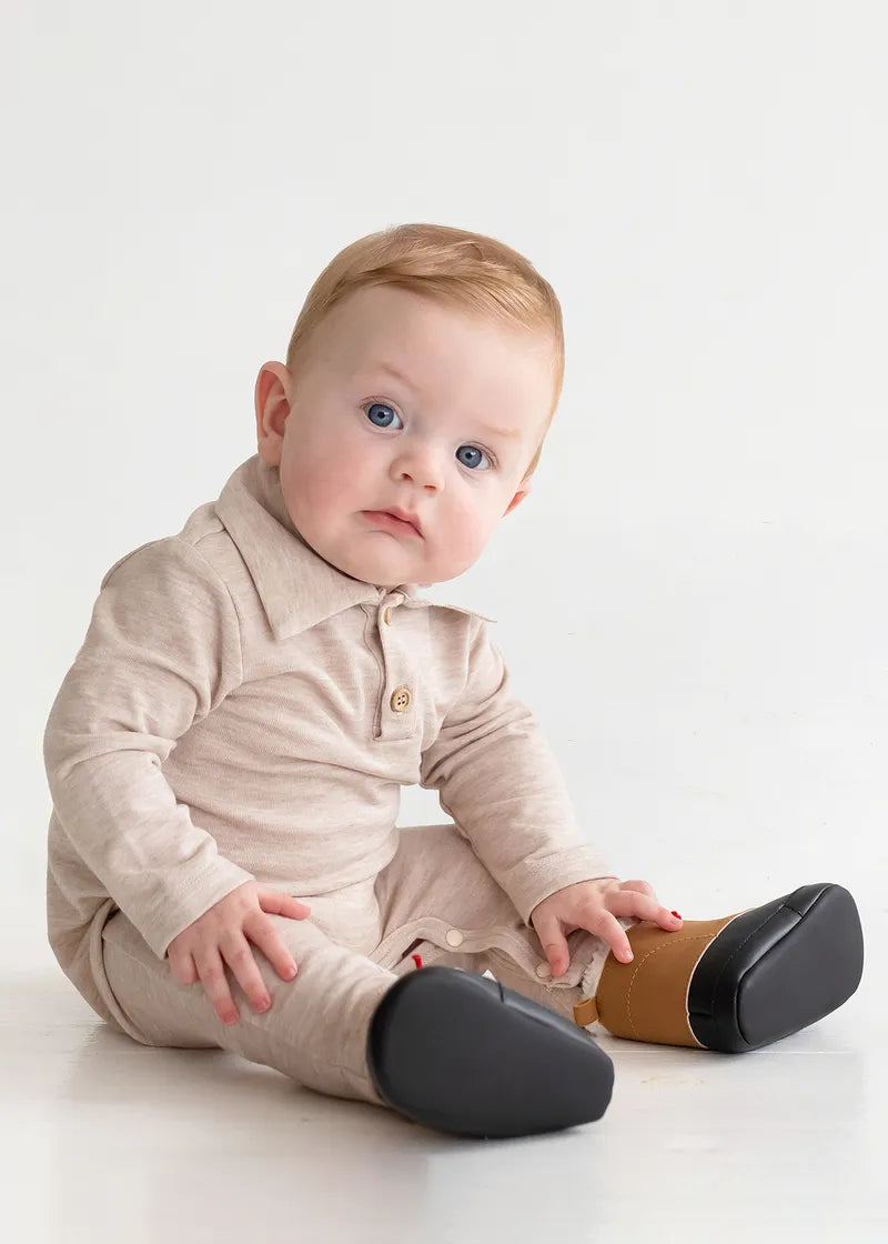 Beckett & Bear - Millie Brothers Tan Romper