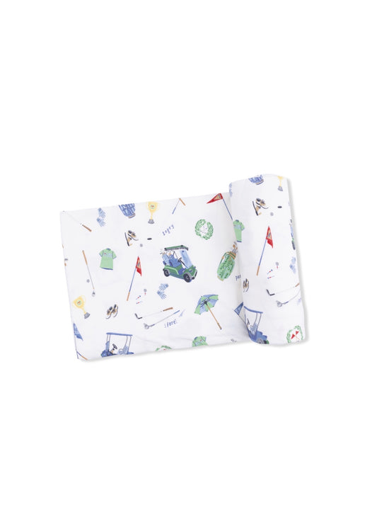 Angel Dear | Golf Things Swaddle Blanket