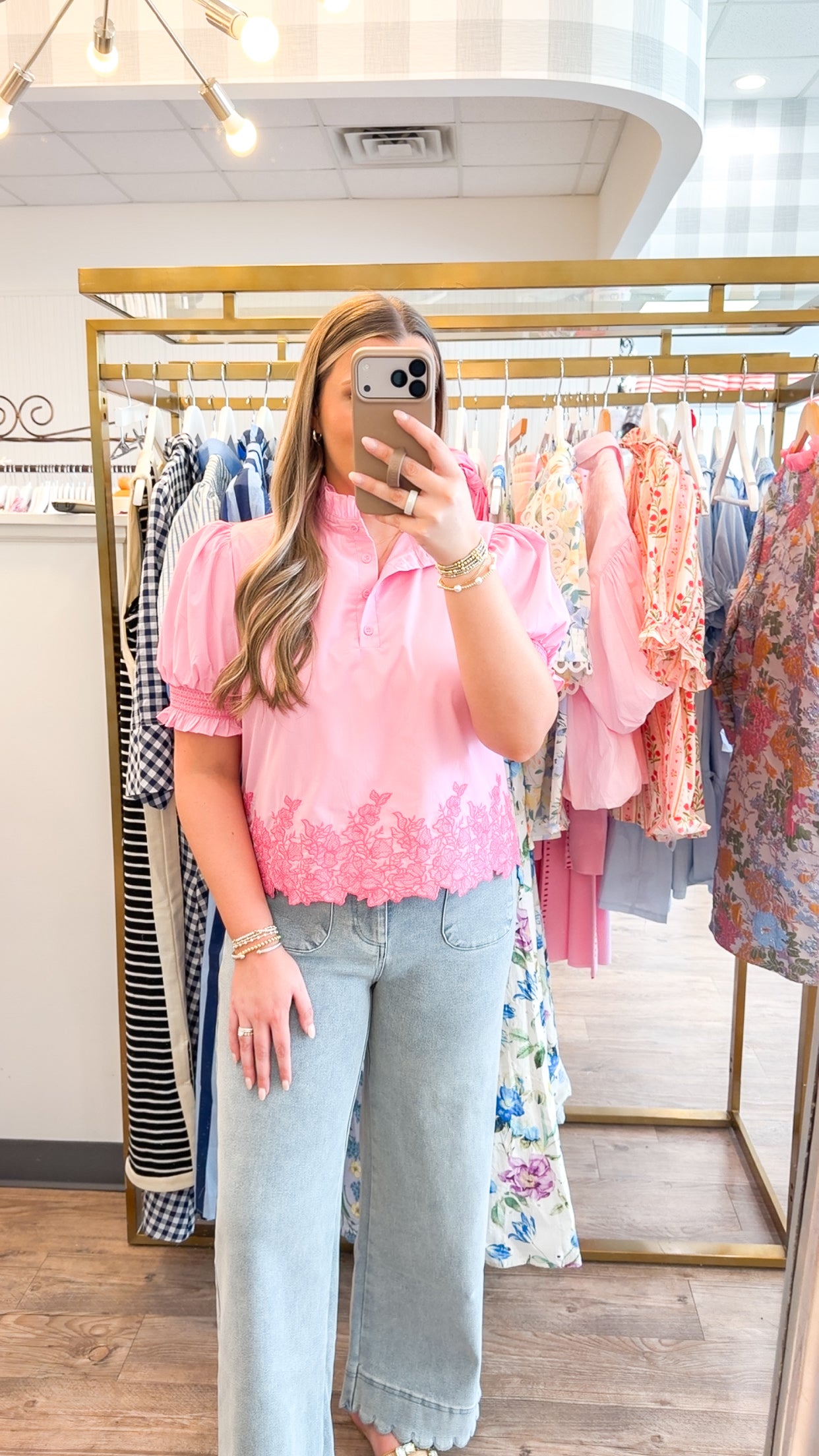 Katherine Scalloped Denim