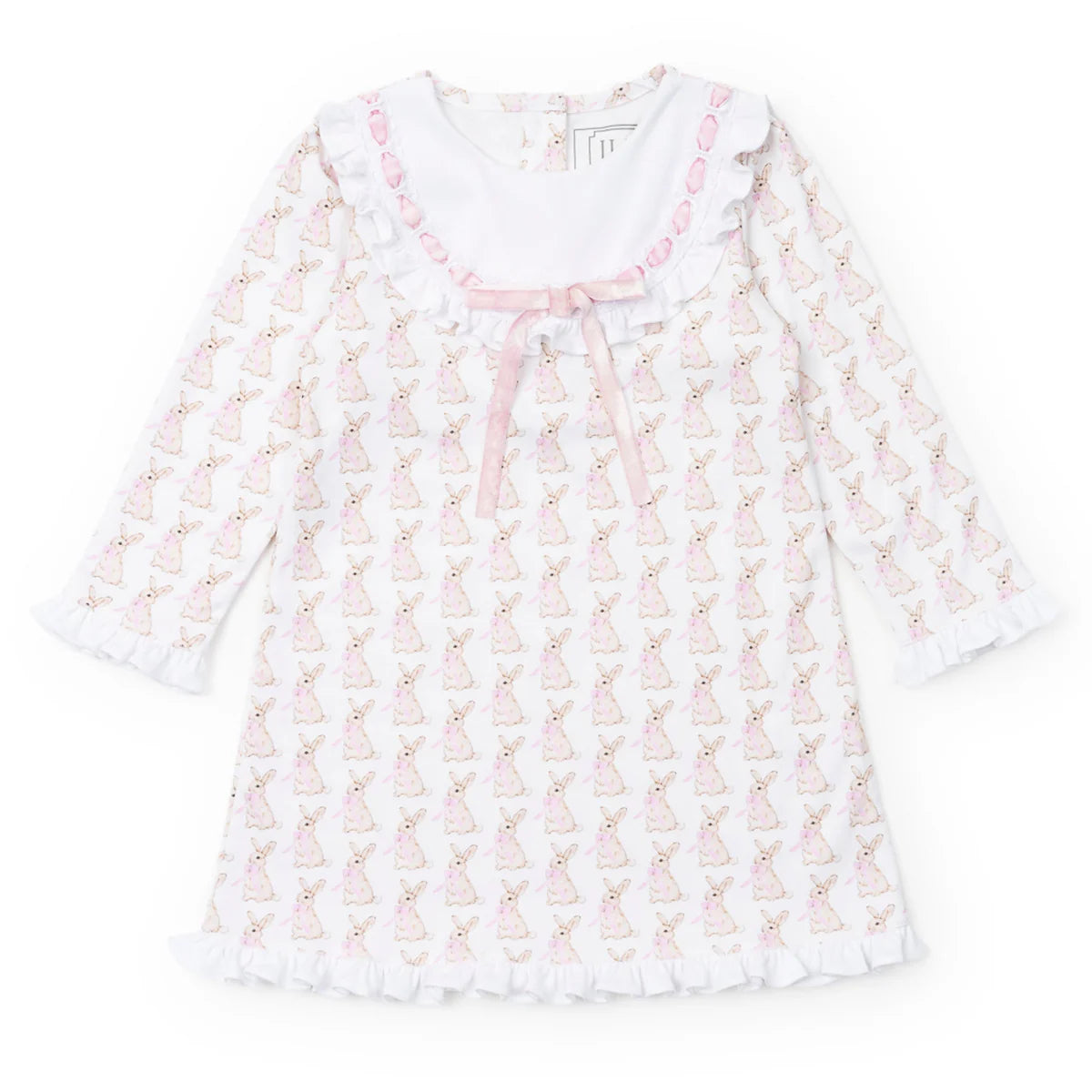 Lila & Hayes | Emersyn Girls' Dress - Easter Bunnies Pink