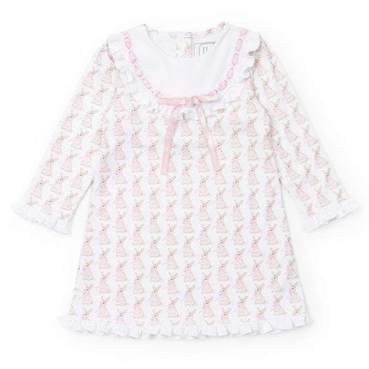 Lila & Hayes | Emersyn Girls' Dress - Easter Bunnies Pink