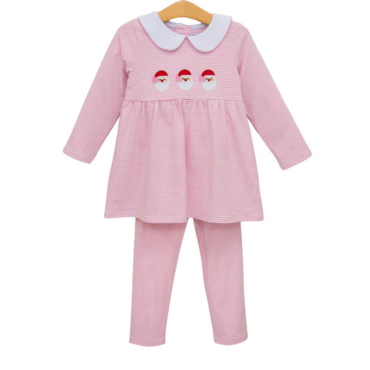 Trotter Street | Pink Santa Trio Pant Set