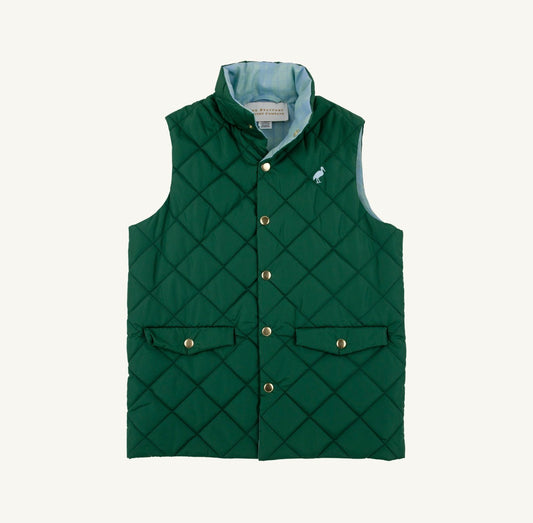 TBBC | Vaughn Vest - Saratoga Gate Green/Audubon Park Plaid