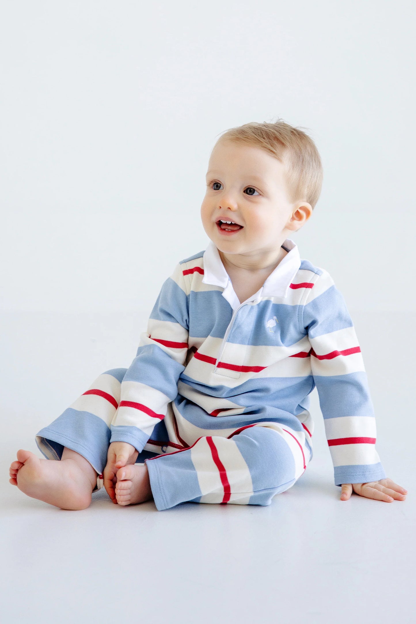 TBBC - Sir Proper's Rugby Romper Barrington Blue/Red/Palmetto/White