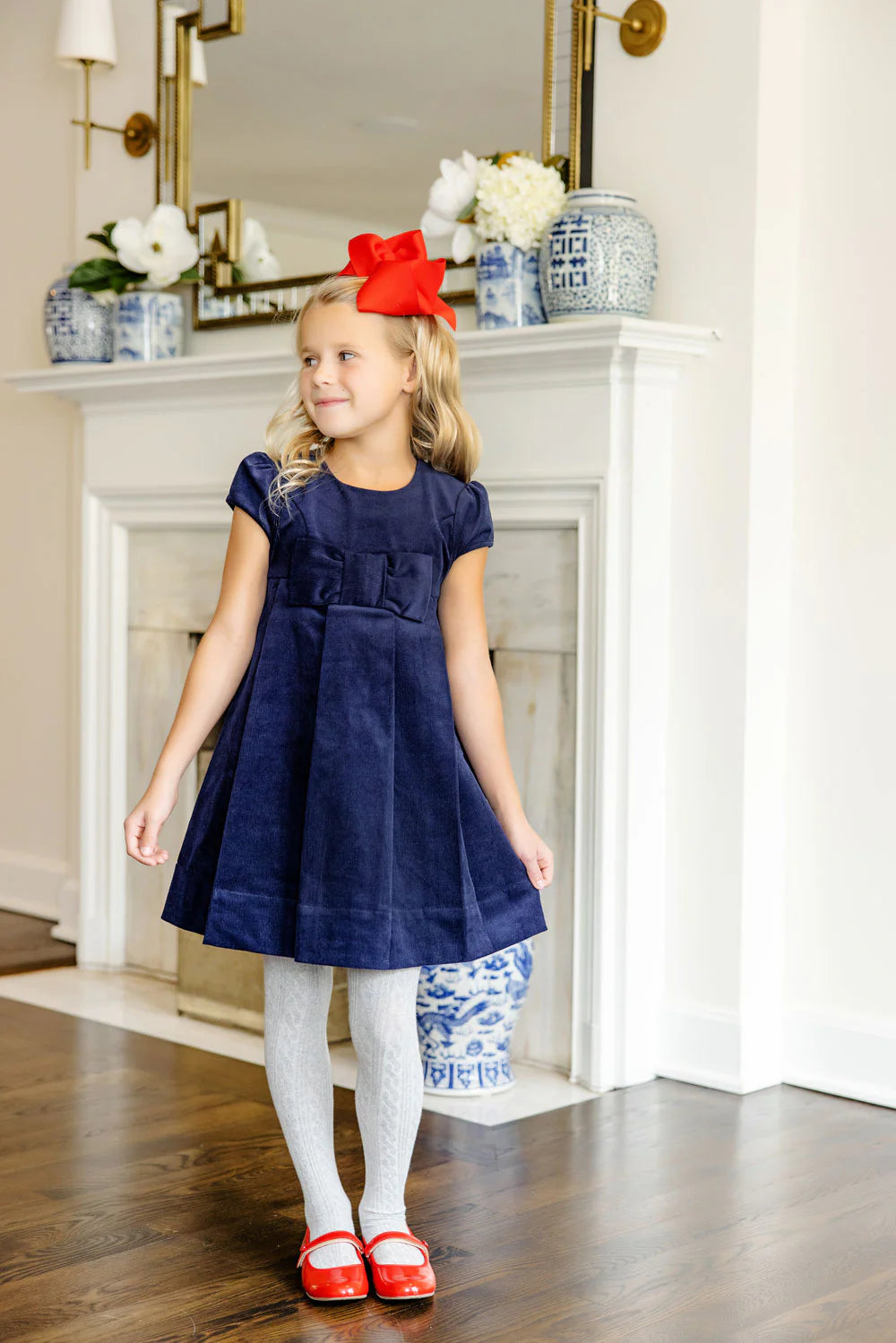 TBBC - Darcy Dress Nantucket Navy Corduroy