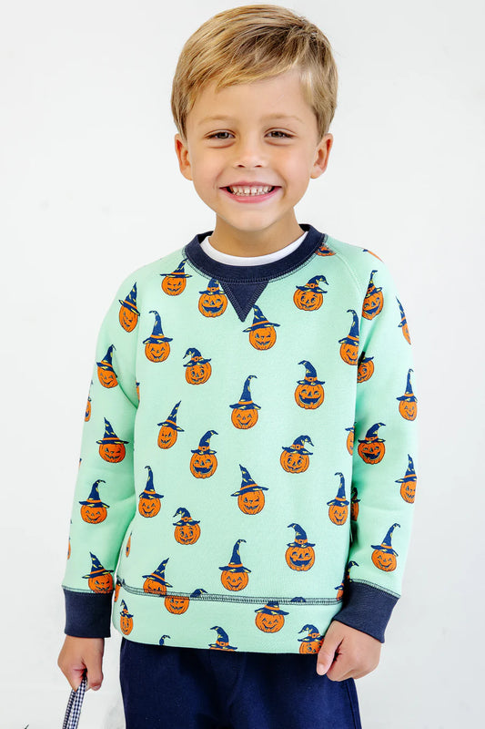 TBBC - Cassidy Comfy Crewneck Olde Jolly Jack O'Lantern/Navy