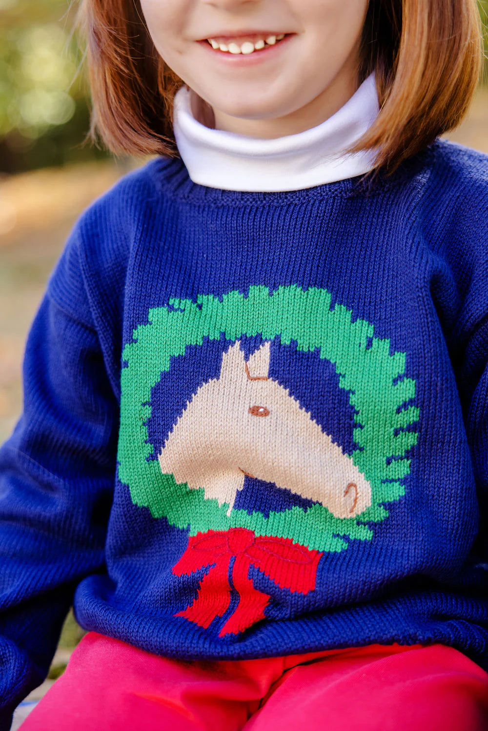 TBBC - Isabelle's Intarsia Sweater Nantucket Navy/Horse