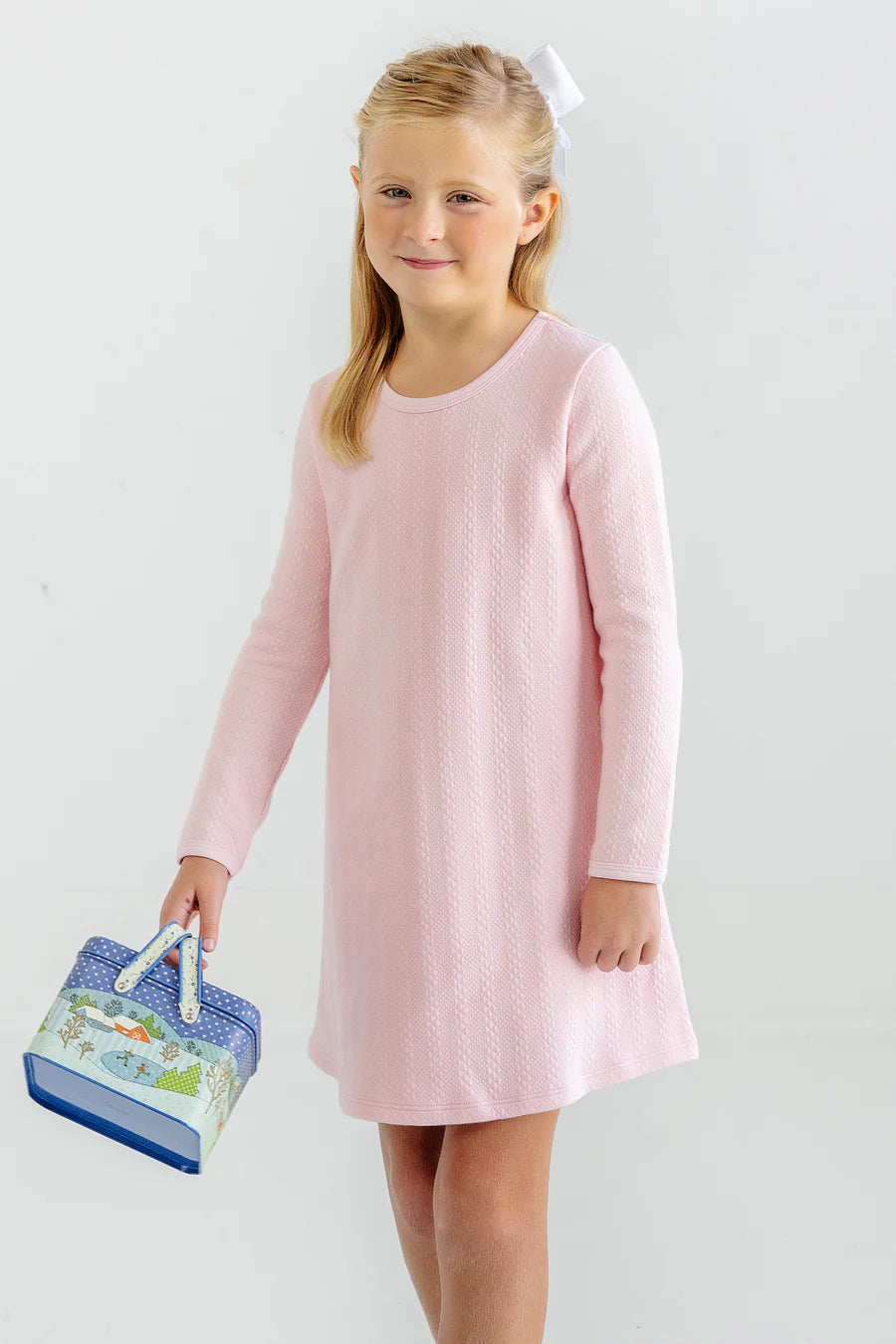 TBBC - Polly Play Dress LS Quilted Palm Beach Pink