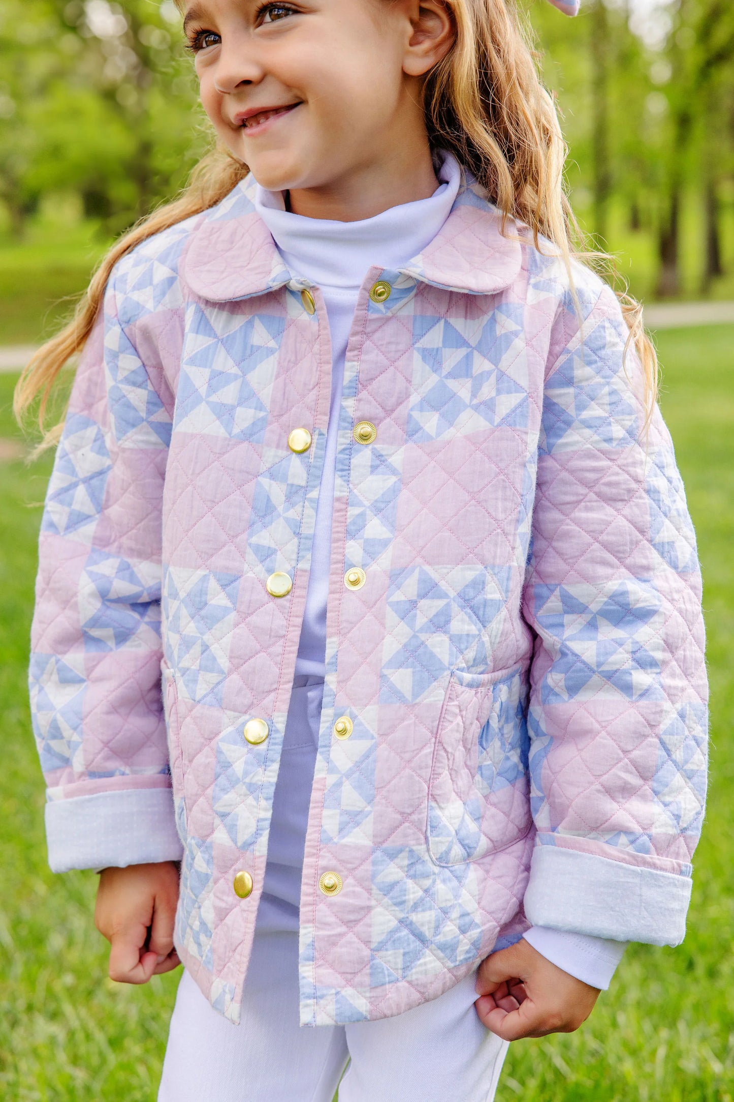 TBBC - Kendall Quilted Coat Cobble Court Quilt/Beale Street