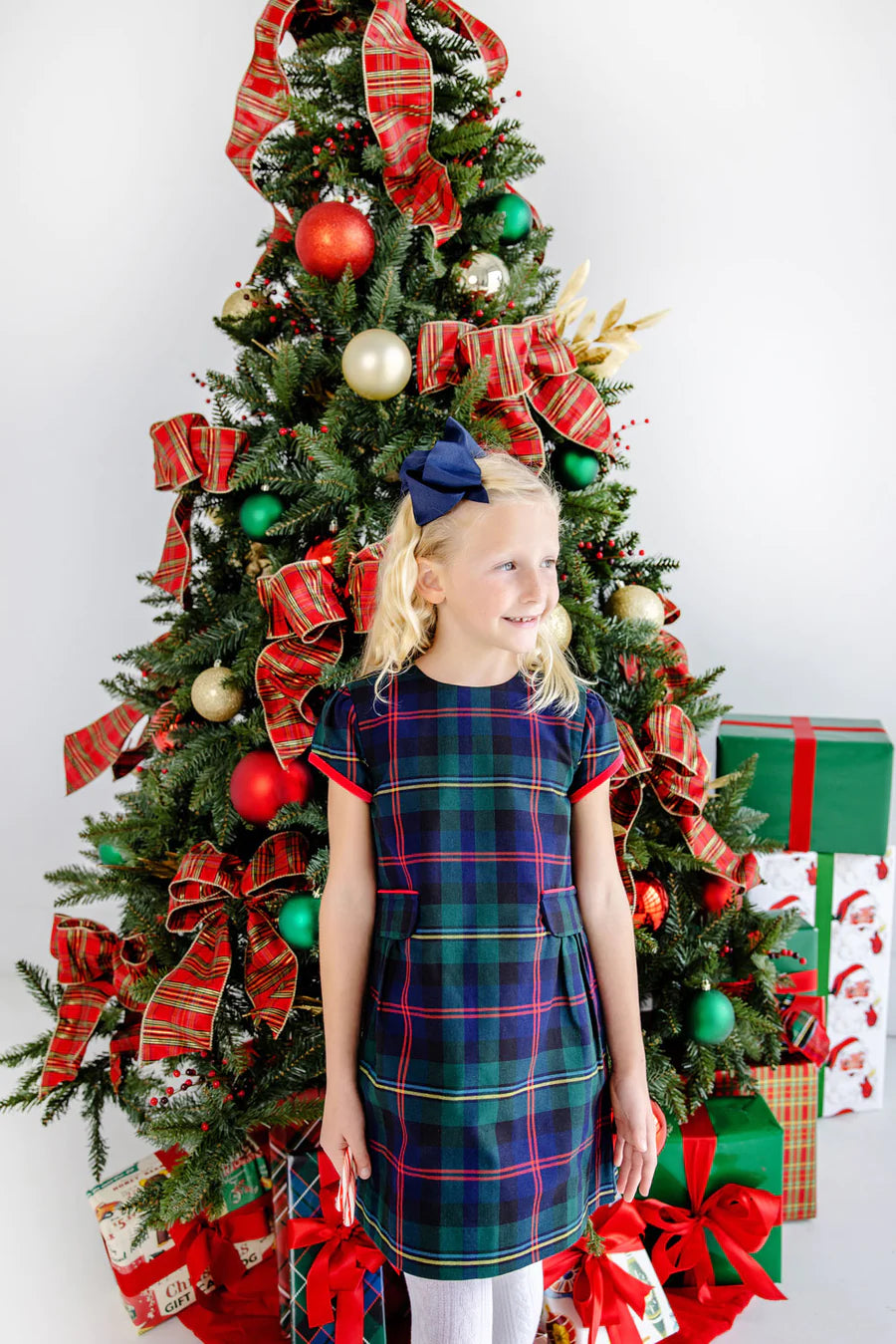 TBBC - Betts Bow Dress Horse Trail Tartan/Richmond Red