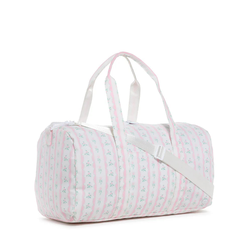TRVL | Weekender Duffel Bag - Ribbon Floral Pink