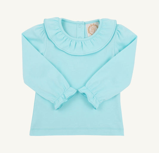 TBBC | Ramona Ruffle Shirt - Edisto Egg Blue